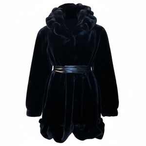 Gilani Collection 1986 Faux Fur Women's Plush  Coat - M-L